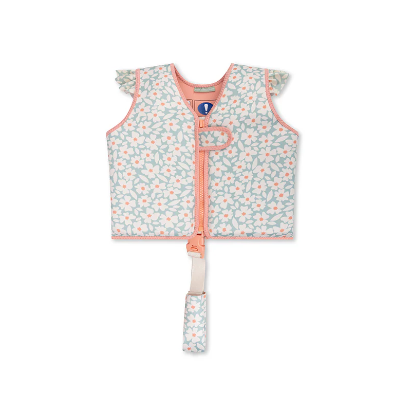 Chaleco De Flotación Verde Flores 2-3 años