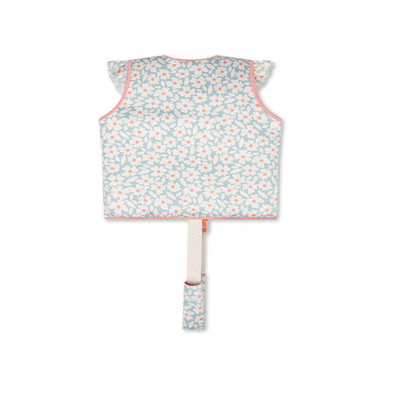 Chaleco De Flotación Verde Flores 2-3 años (15-18kg)