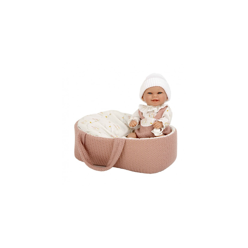 Elegance 33 Cm Babyto Rosa Con Capazo