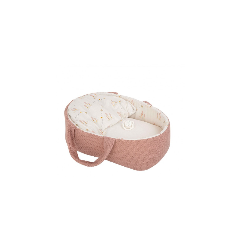 Elegance 33 Cm Babyto Rosa Con Capazo