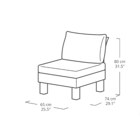 Sillón Elements Madera y Verde Ketter 2