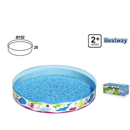 Piscina Infantil Rígida Marino 152x25 cm