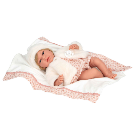 Elegance 40 Cm Andie Rosa Con Manta