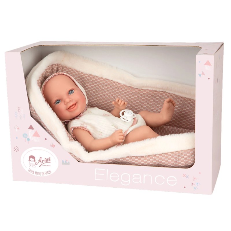 Elegance 38 Cm Oli Rosa Con Capazo