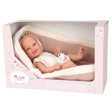 Elegance 38 Cm Oli Rosa Con Capazo