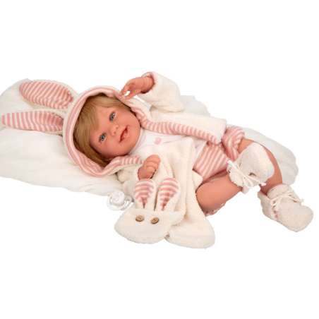 Elegance 45 Cm Zoe Rosa Con Bufanda