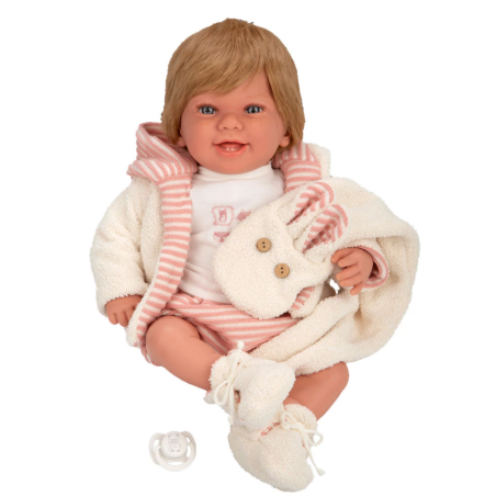 Elegance 45 Cm Zoe Rosa Con Bufanda