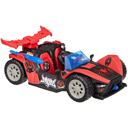 Coche Lanzador Y Figura Miles Morales Spiderman