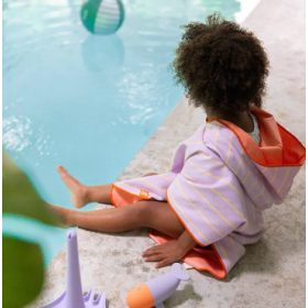 Poncho Rayas Lavanda 60x60 Cm 2