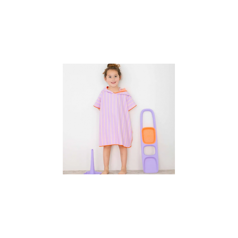 Poncho Rayas Lavanda 60x60 Cm