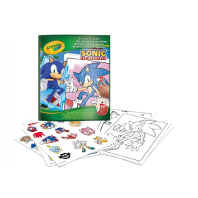 Libro Para Colorear + Stickers Sonic
