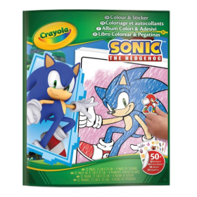 Libro Para Colorear + Stickers Sonic 2