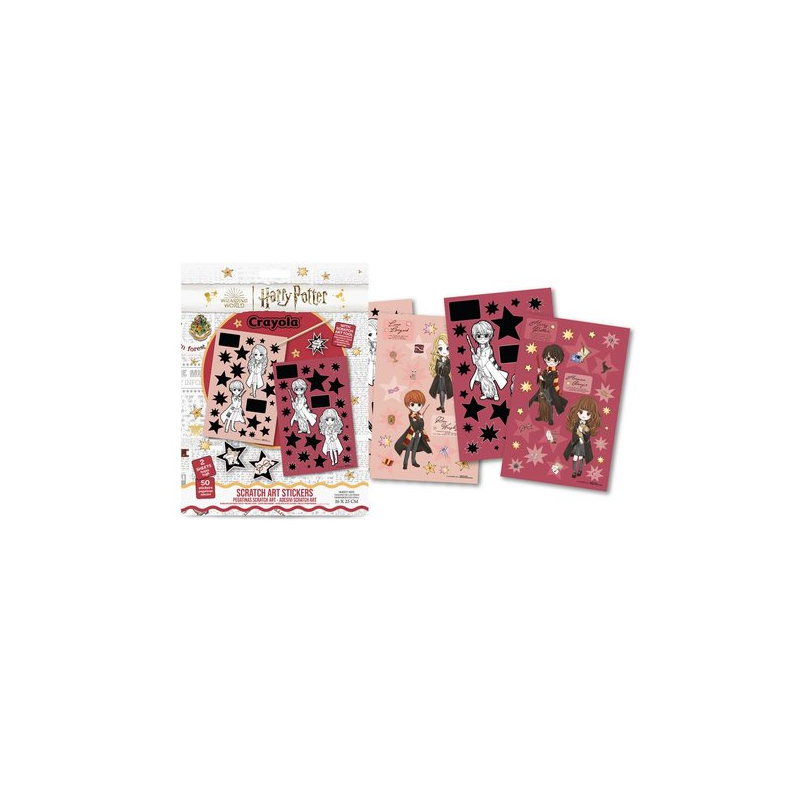 Set Scratch Art Con Stickers Harry Potter
