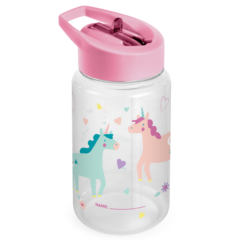 Botella Tritán Unicornio 450 Ml