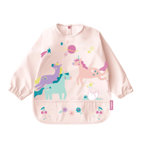 Babero Con Bolsillo Y Mangas Unicornios