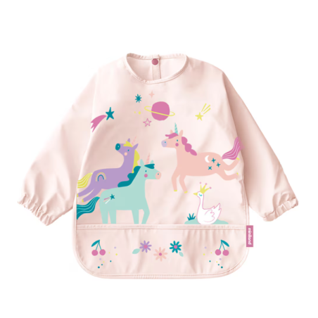 Babero Con Bolsillo Y Mangas Unicornios