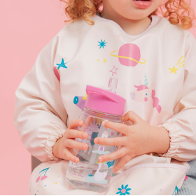 Babero Con Bolsillo Y Mangas Unicornios 2