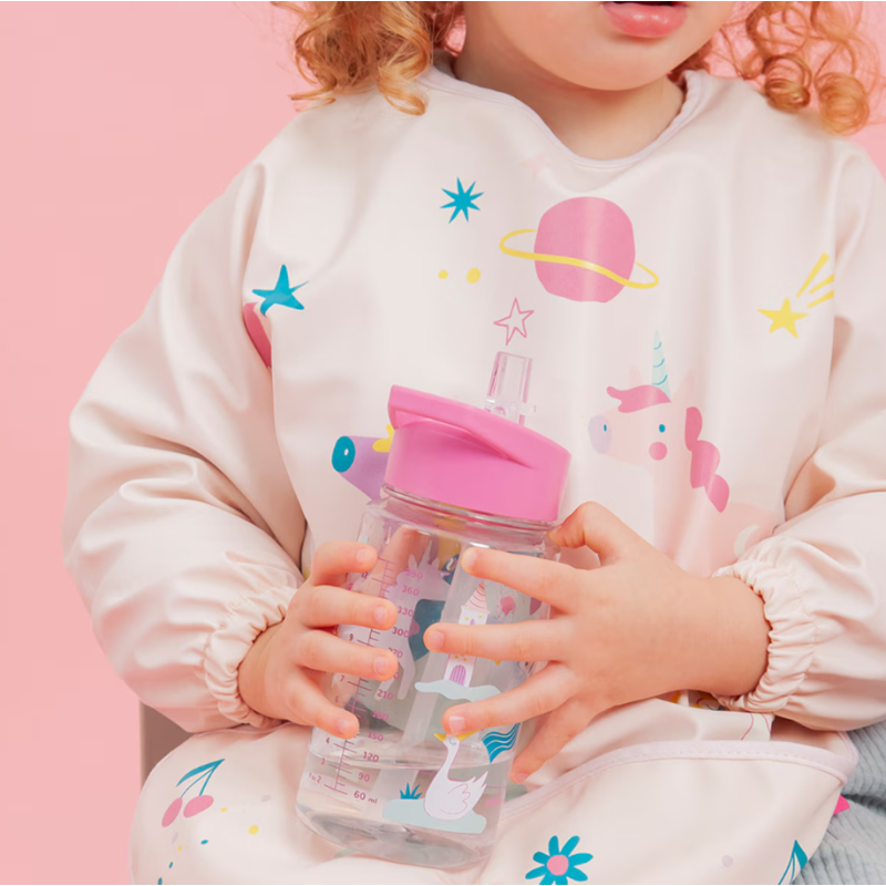 Babero Con Bolsillo Y Mangas Unicornios