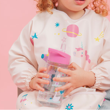 Babero Con Bolsillo Y Mangas Unicornios