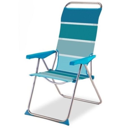 Silla De Rayas Azul 5 Posiciones Retráctil