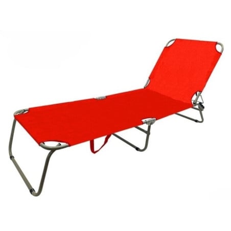 Tumbona Carla Roja Acero Oxford