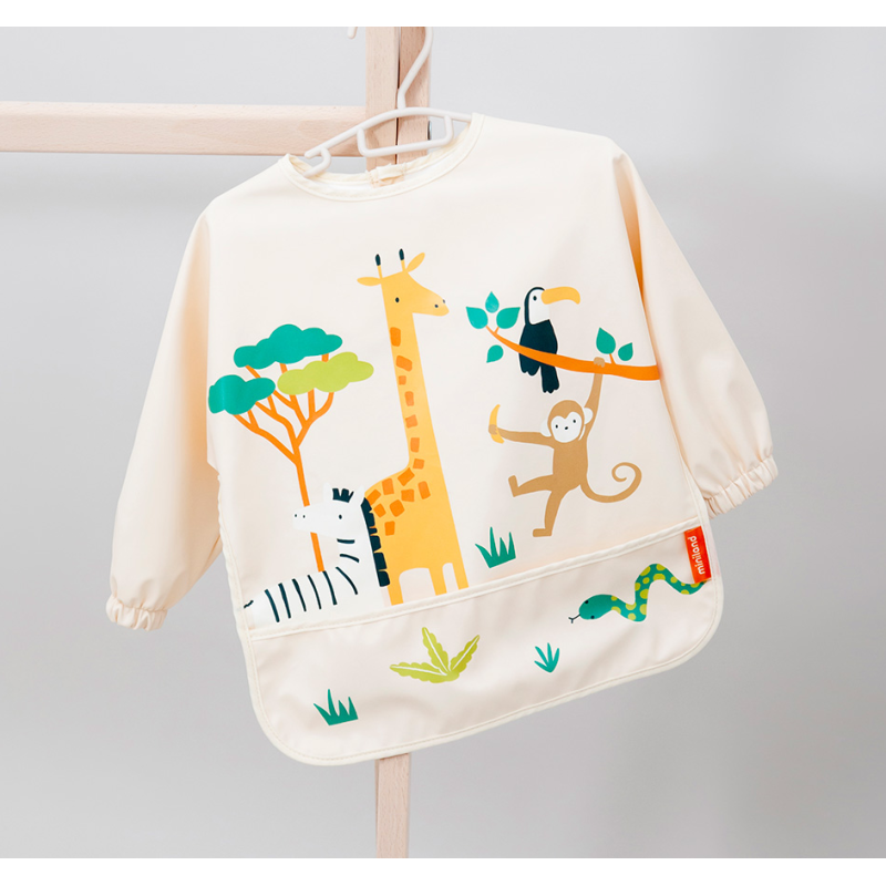 Babero Con Bolsillo Y Mangas Jungla