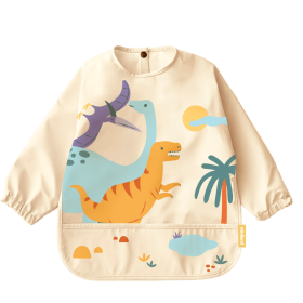 Babero Con Bolsillo Y Mangas Jurassic