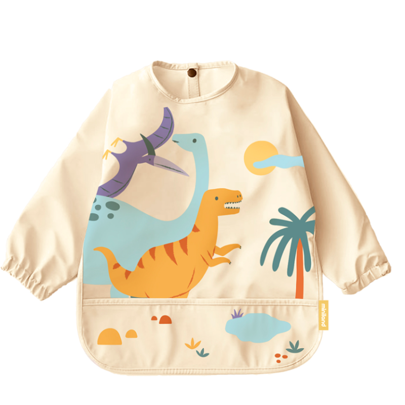 Babero Con Bolsillo Y Mangas Jurassic