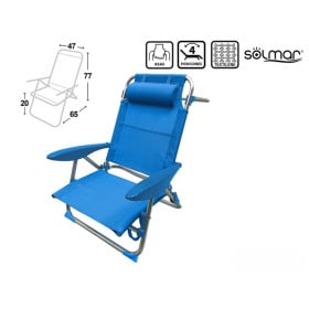 Silla Azul 4 Posiciones C/Reposacabezas 2