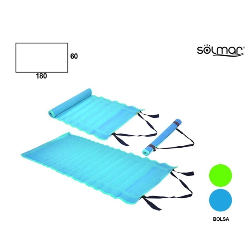 Esterilla Playa Neón Asa 180x60 cm