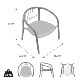Silla Metal Peppa Pig 2
