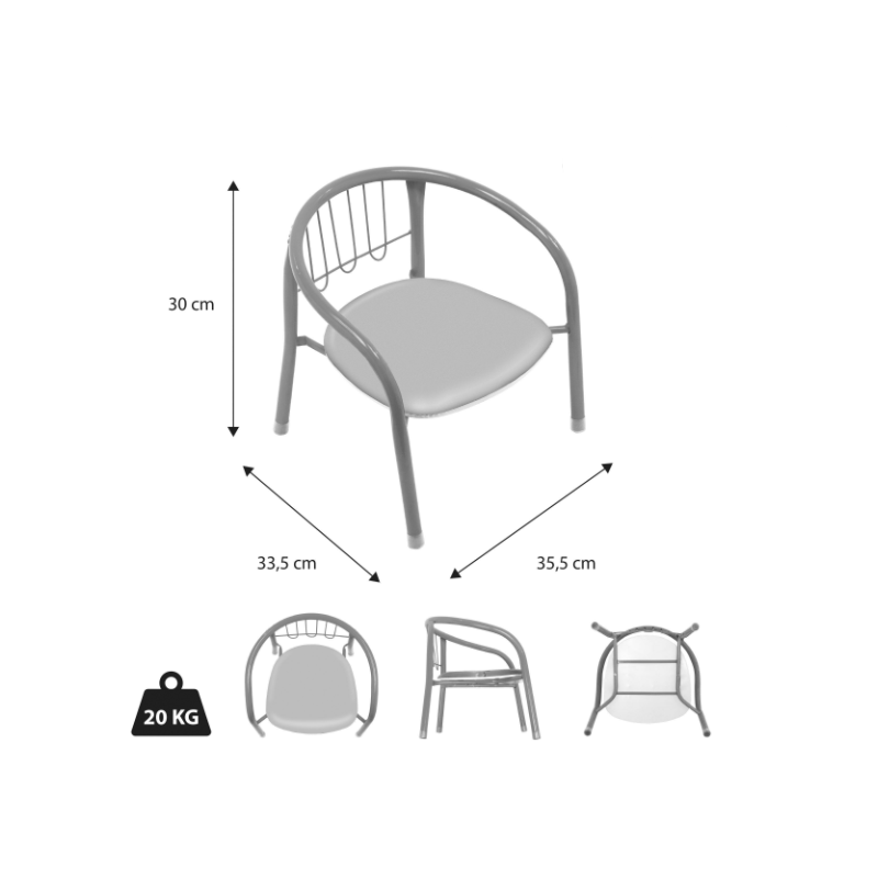 Silla Metal Patrulla Canina