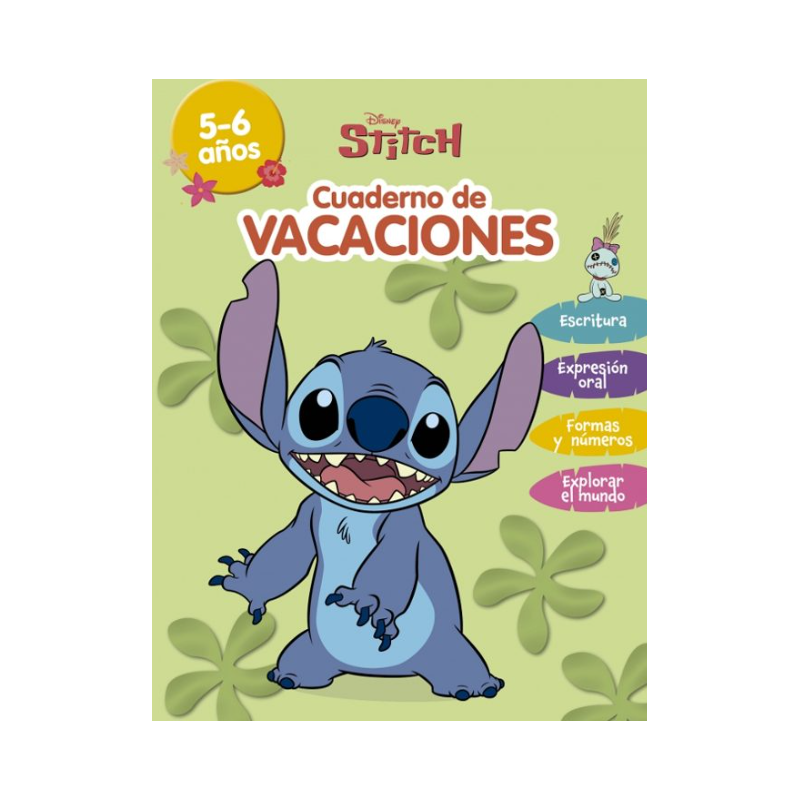 Stitch Cuaderno De Vacaciones 5-6 Años