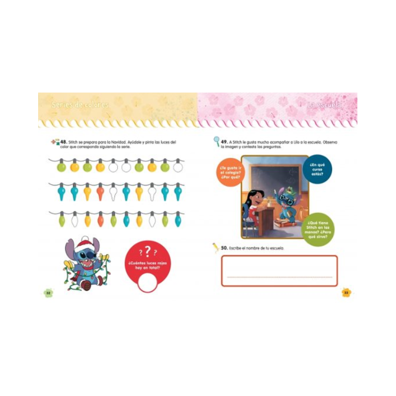 Stitch Cuaderno De Vacaciones 5-6 Años