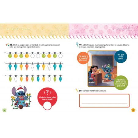 Stitch Cuaderno De Vacaciones 5-6 Años