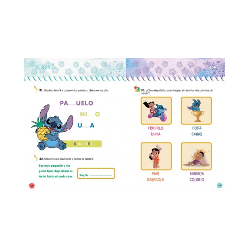 Stitch Cuaderno De Vacaciones 5-6 Años