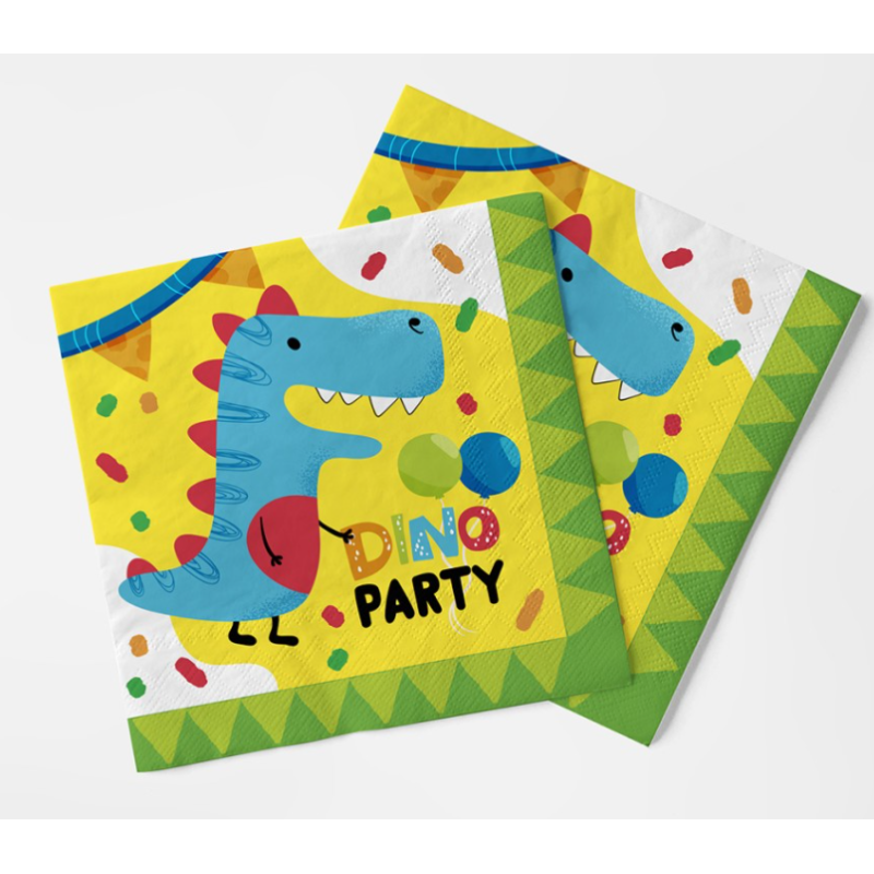 Servilletas Dinosaurios 20 Unidades