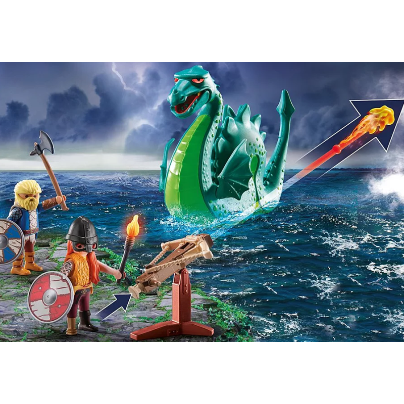 PLAYMOBIL Vikingos Con Monstruo Marino