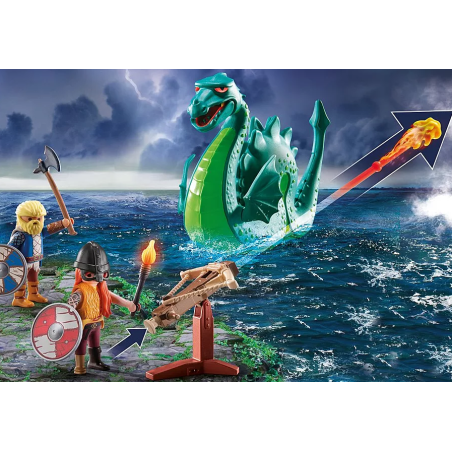 PLAYMOBIL Vikingos Con Monstruo Marino