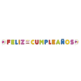Guirnalda Colorida Plegable "Feliz Cumpleaños"