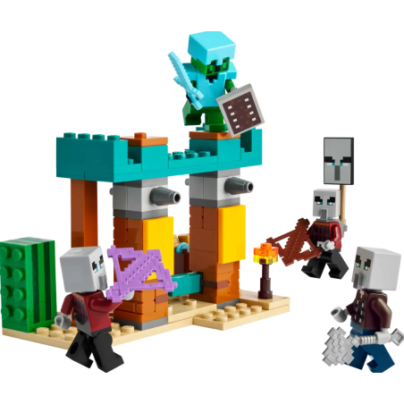 LEGO Minecraft La Patrulla Del Desierto De Los Maldeano