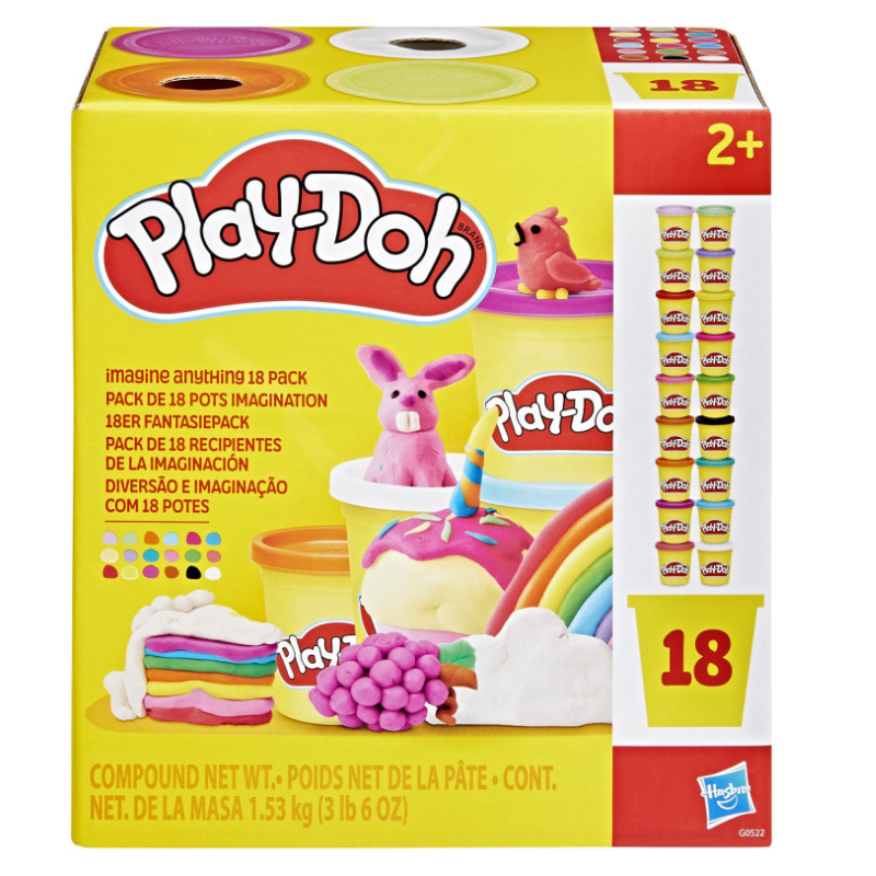 Playdoh Pack 18 Botes Imagine Anything