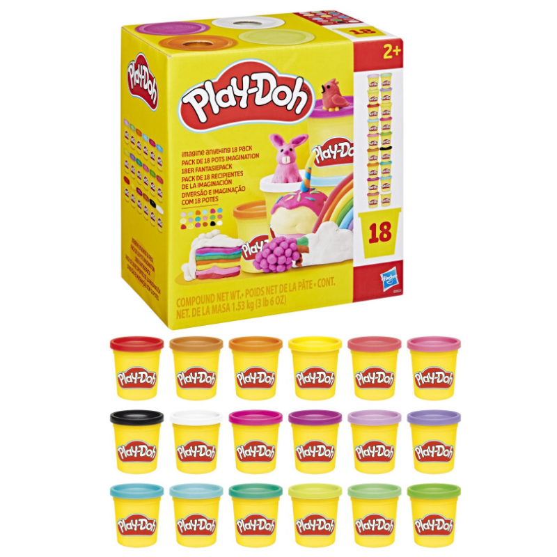 Playdoh Pack 18 Botes Imagine Anything