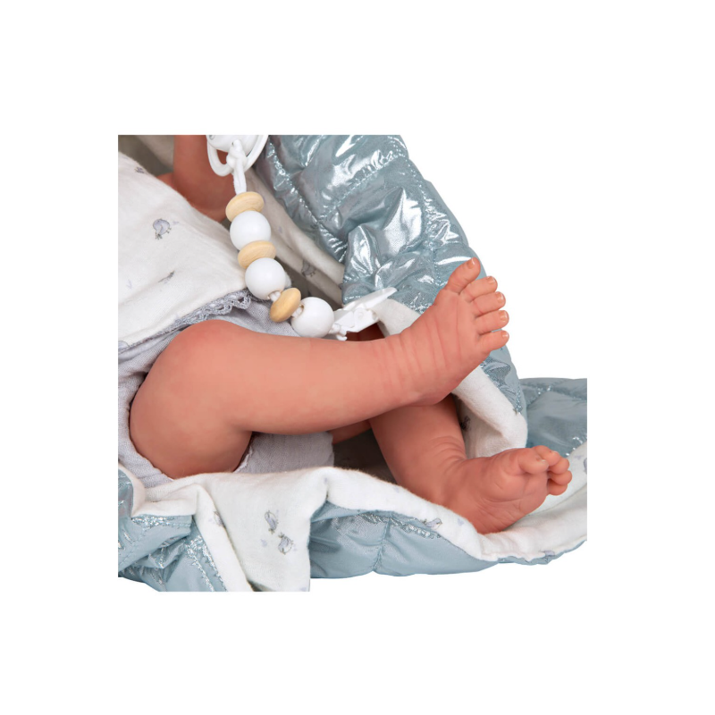 Reborn Arias 38 Cm Borja Gris C/Manta