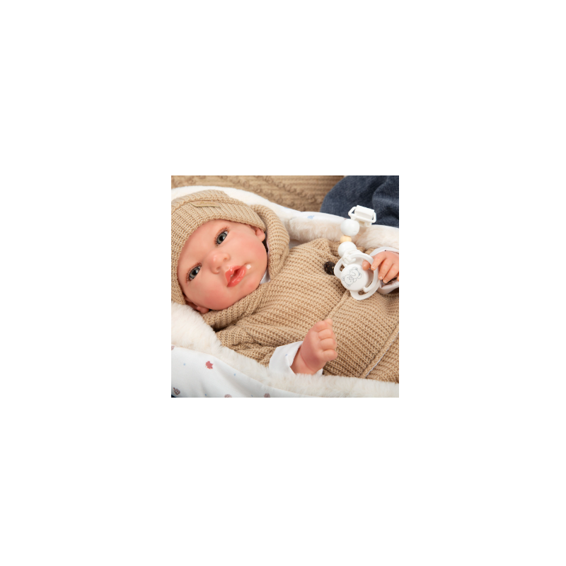 Reborn Arias 40 Cm Olona Beige Saco Dormir