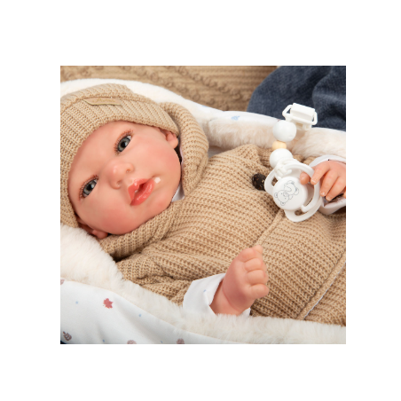 Reborn Arias 40 Cm Olona Beige Saco Dormir