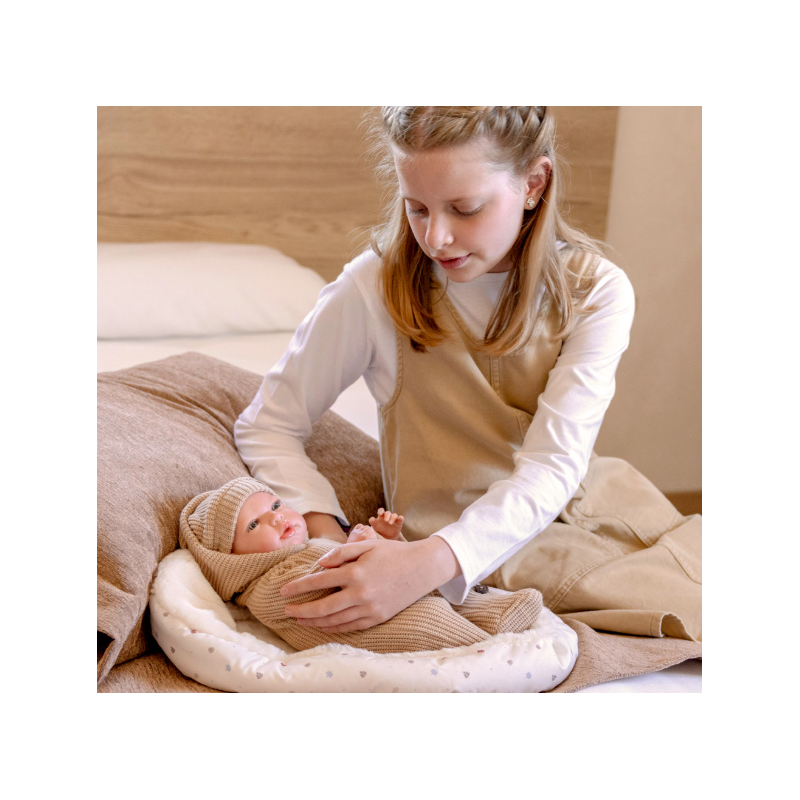 Reborn Arias 40 Cm Olona Beige Saco Dormir