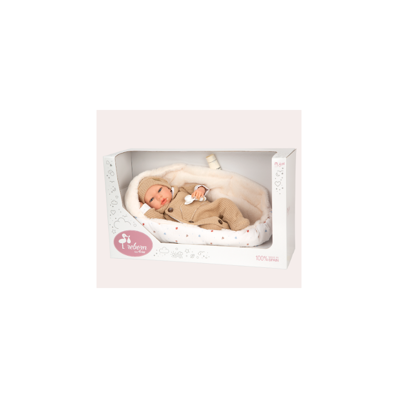 Reborn Arias 40 Cm Olona Beige Saco Dormir Arias