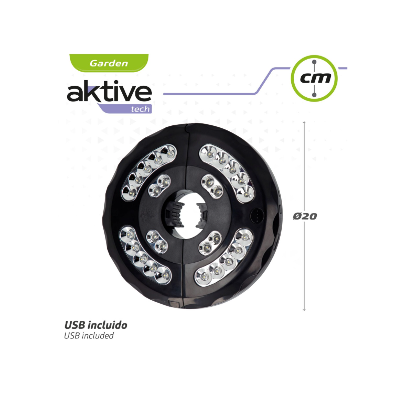 Lámpara Led Para Sombrilla 20 Cm