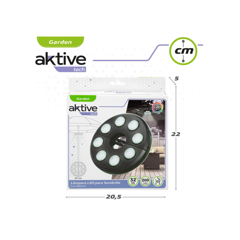 Lámpara Led Para Sombrilla 17 Cm